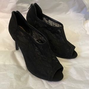 Black Lace Booties
